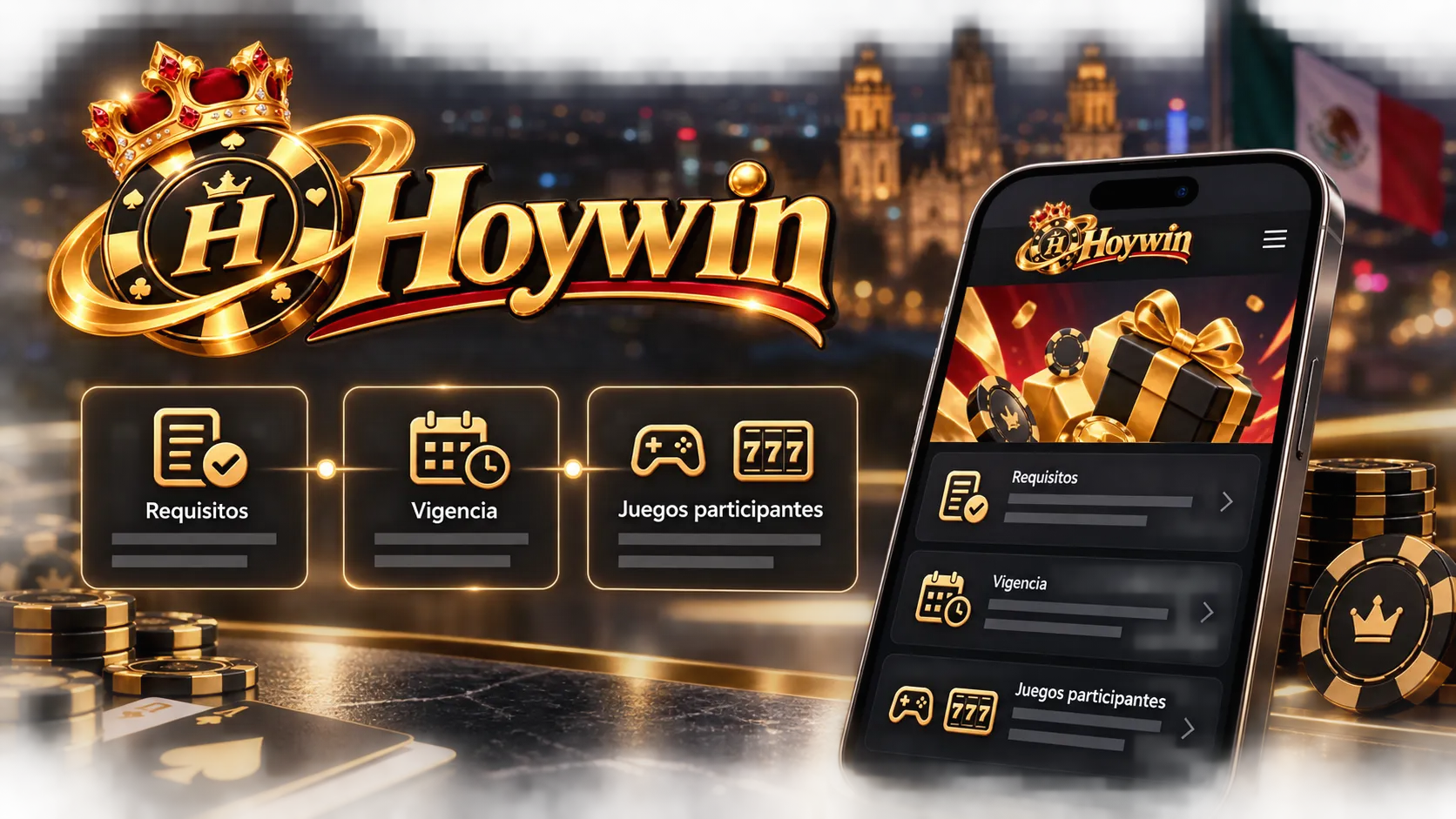 Página de promoción de casino en un móvil con sus condiciones visibles
