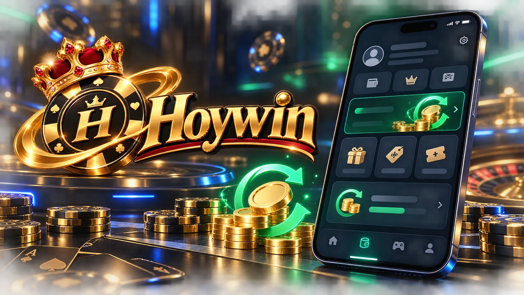 Vista móvil genérica de una sección de cashback de casino